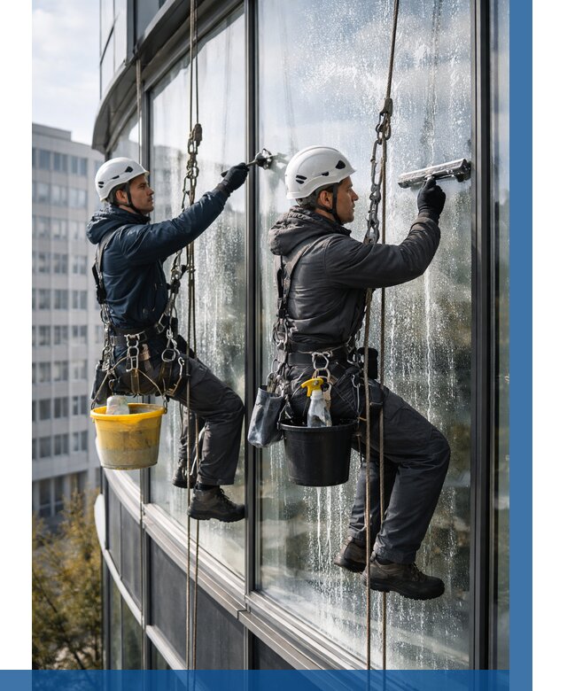 Мойка панорамных окон в Владимире от 363 р. заказать у ВЫСОТНИК-Вдм