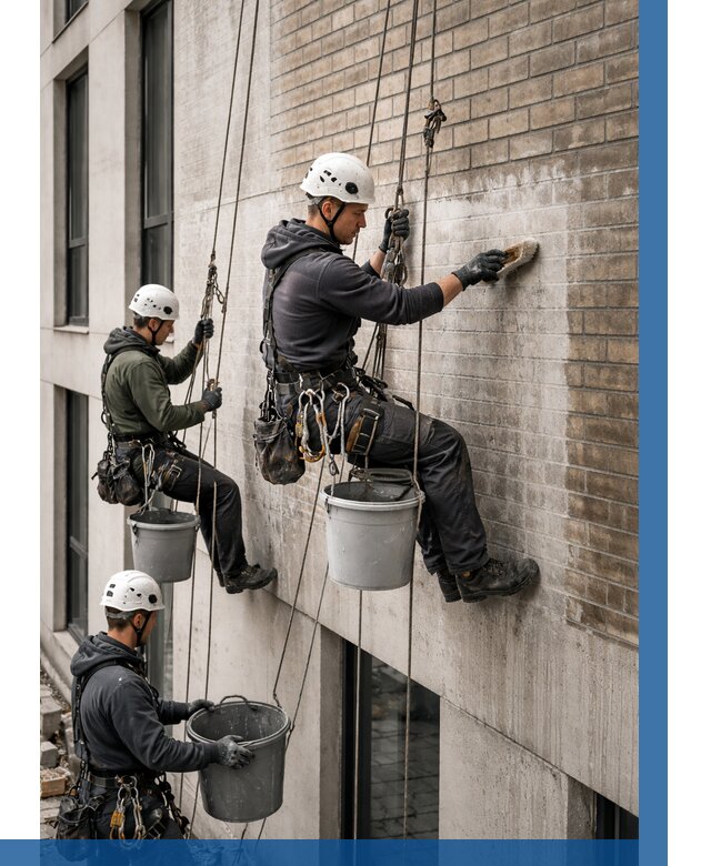 Удаление высолов с фасада в Владимире от 259 р. | ВЫСОТНИК-Вдм