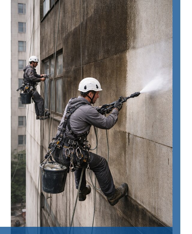 Очистка фасада от копоти в Владимире от 259 р. | ВЫСОТНИК-Вдм