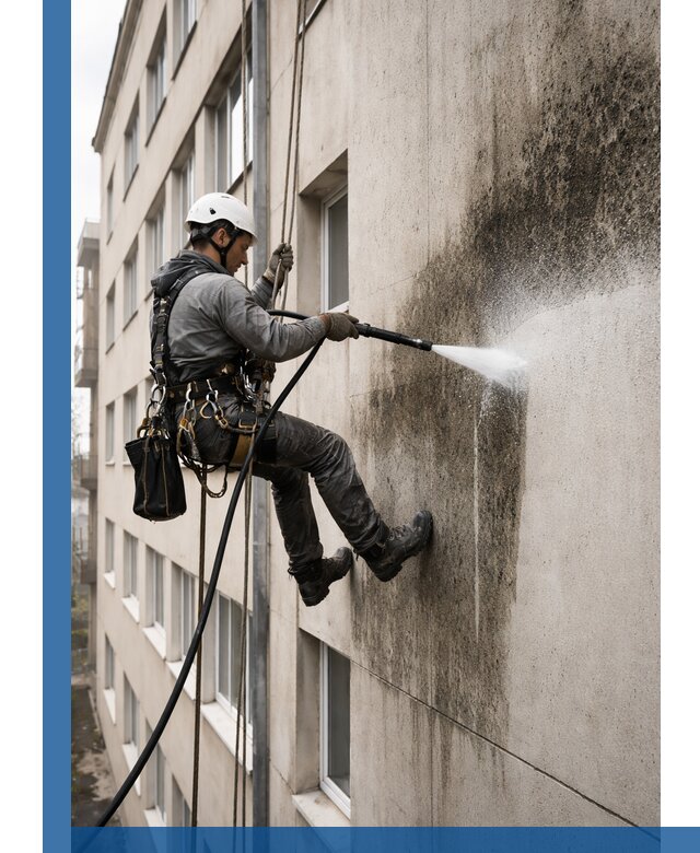 Профессиональная очистка фасадов от плесени в Владимире