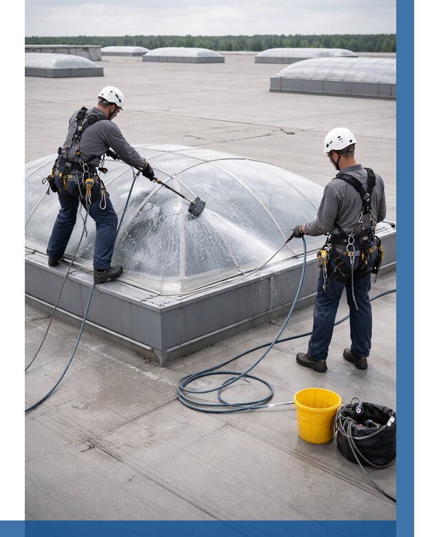 Мойка зенитных фонарей в Владимире, заказать от 4669 р. | ВЫСОТНИК-Вдм