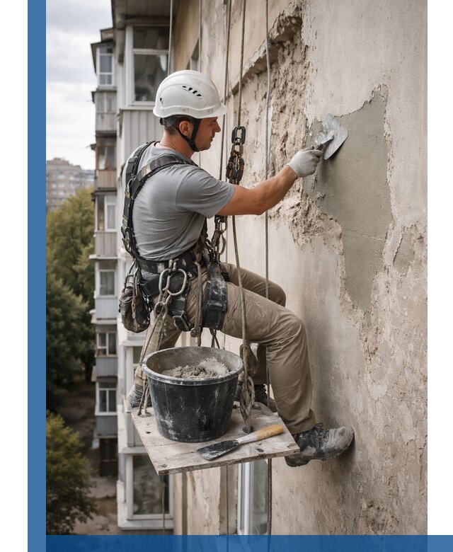 Восстановление фасадной штукатурки в Владимире с гарантией качества