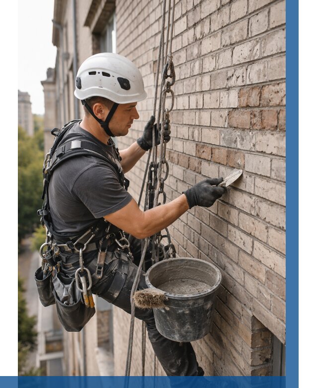 Ремонт кирпичной кладки фасада в Владимире от 1868 р. | ВЫСОТНИК-Вдм