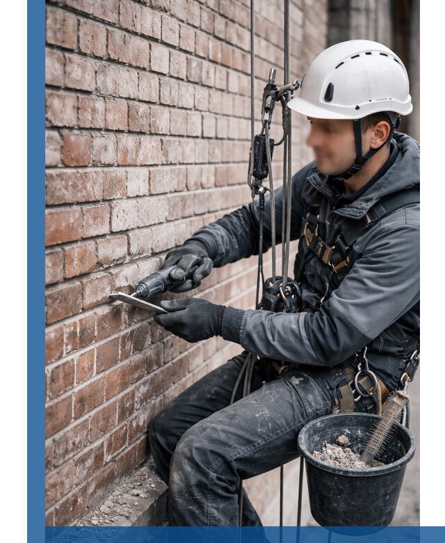 Расшивка кирпичных швов фасадов и стен, ремонт в Владимире