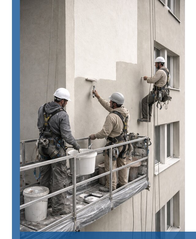 Покраска оштукатуренного фасада в Владимире под ключ с гарантией