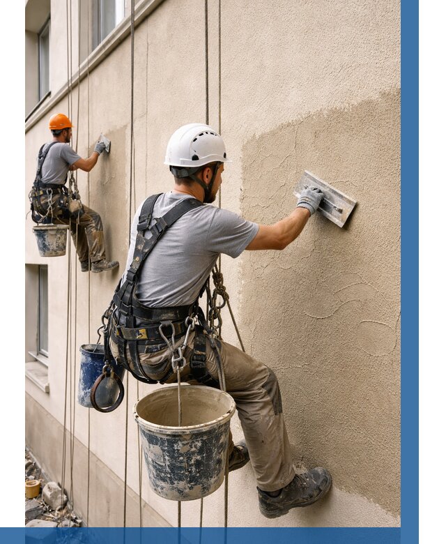 Декоративная штукатурка фасада в Владимире от 1245 р. | ВЫСОТНИК-Вдм