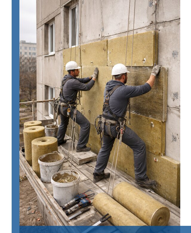 Утепление фасада минватой в Владимире под ключ с гарантией