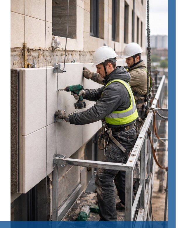 Монтаж фасадных термопанелей в Владимире от 1556 р. | ВЫСОТНИК-Вдм