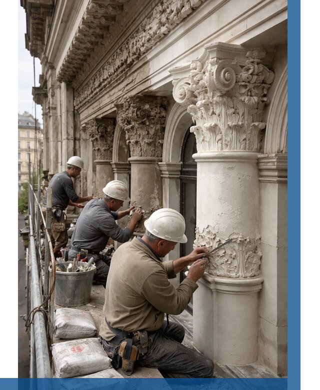 Реставрация фасадной лепнины в Владимире от 2594 р. | ВЫСОТНИК-Вдм