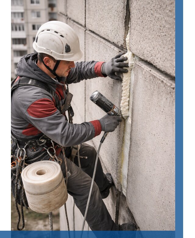 Утепление межпанельных швов в Владимире от 726 р. | ВЫСОТНИК-Вдм