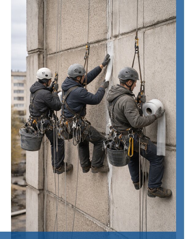 Ремонт межпанельных швов в Владимире от 778 р. | ВЫСОТНИК-Вдм