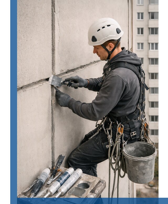 Ремонт межпанельных швов в Владимире герметизация и восстановление