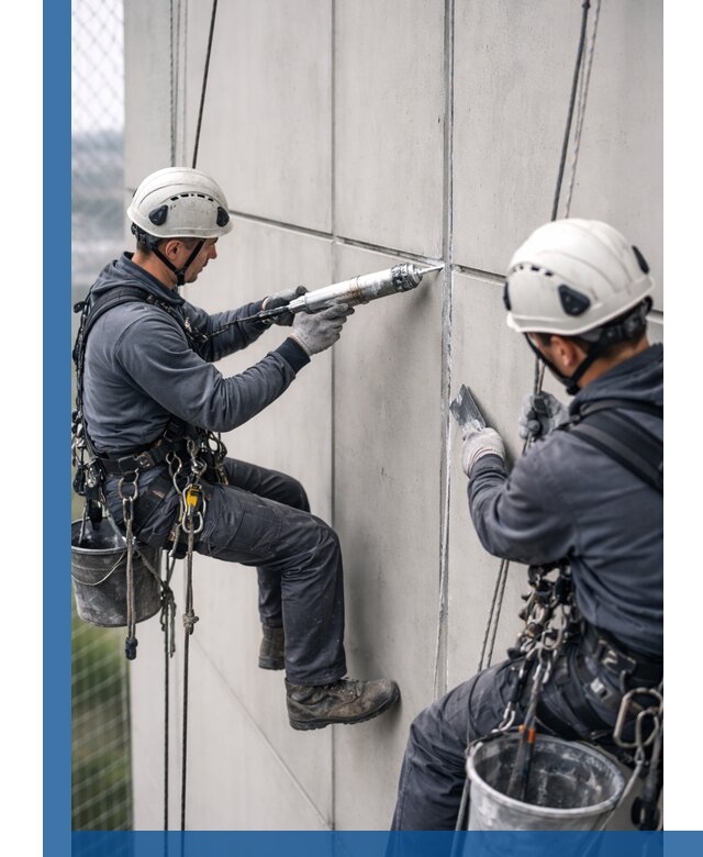 Первичная герметизация швов фасадов и кровель в Владимире