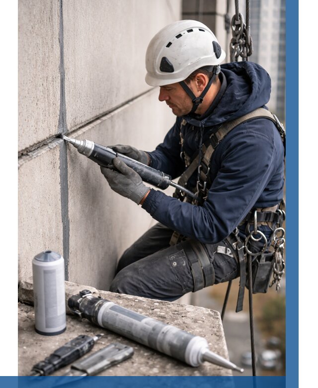 Вторичная герметизация швов в Владимире от 467 р. | ВЫСОТНИК-Вдм