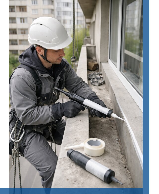 Герметизация швов лоджии в Владимире от 4669 р. | ВЫСОТНИК-Вдм