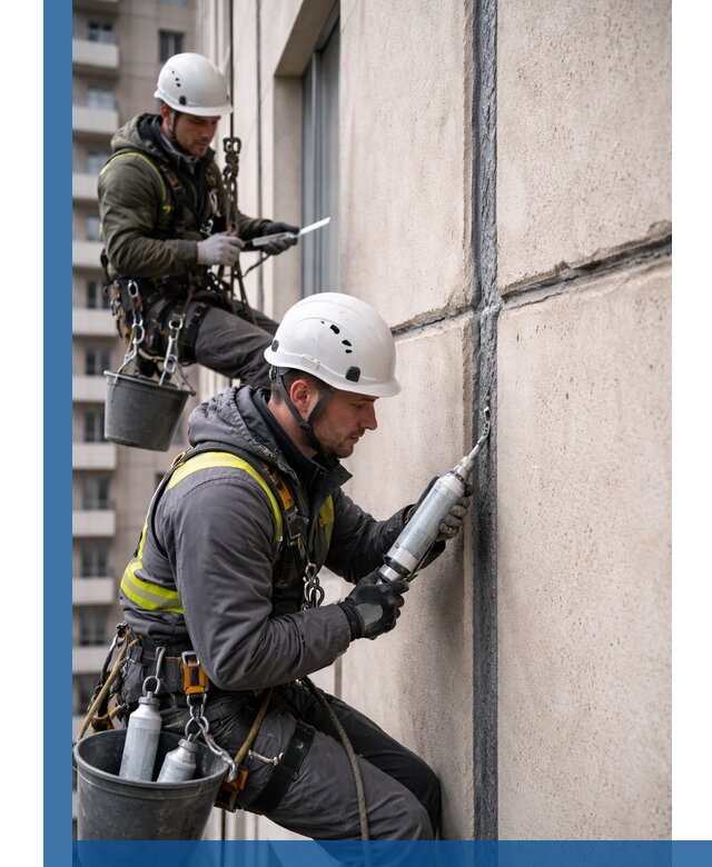 Герметизация деформационных швов фасада в Владимире качественно