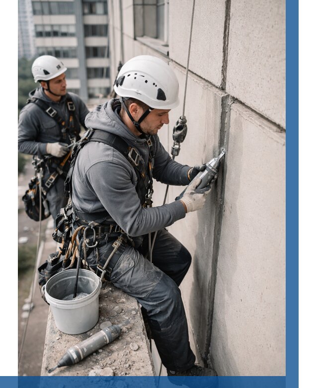 Ремонт деформационных швов здания в Владимире от 1038 р. | ВЫСОТНИК-Вдм