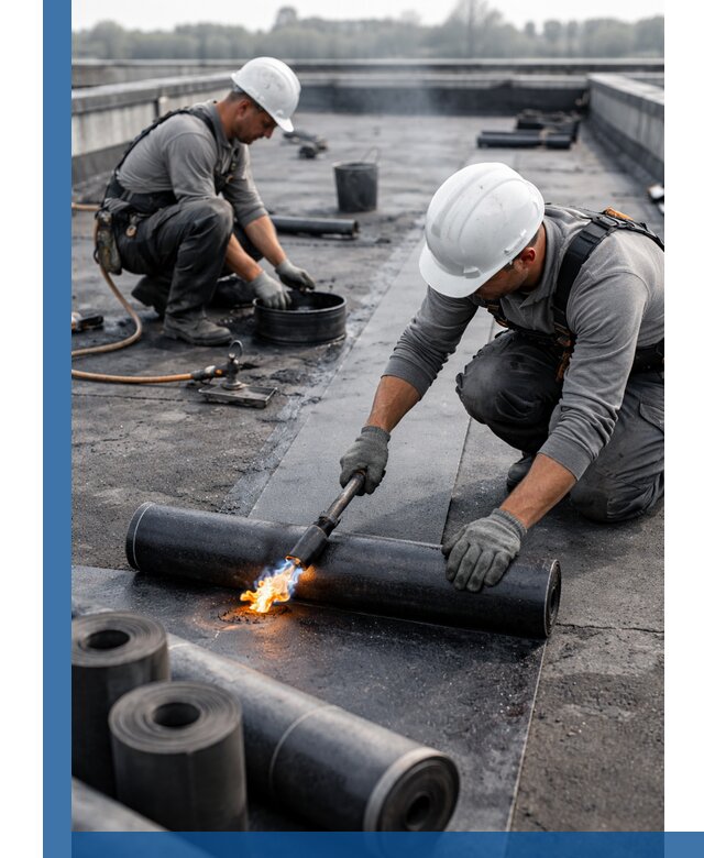 Ремонт рулонной кровли в Владимире герметизация и восстановление