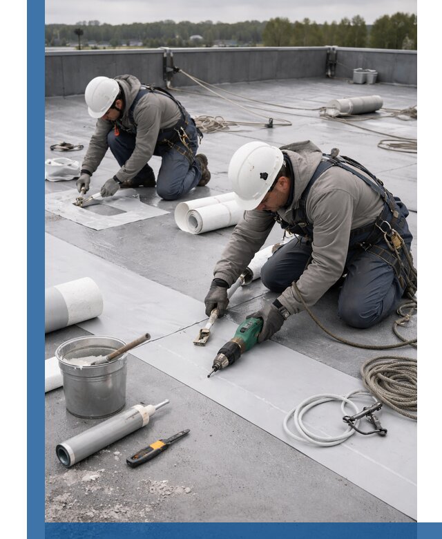 Ремонт мембранной кровли в Владимире качественно и с гарантией