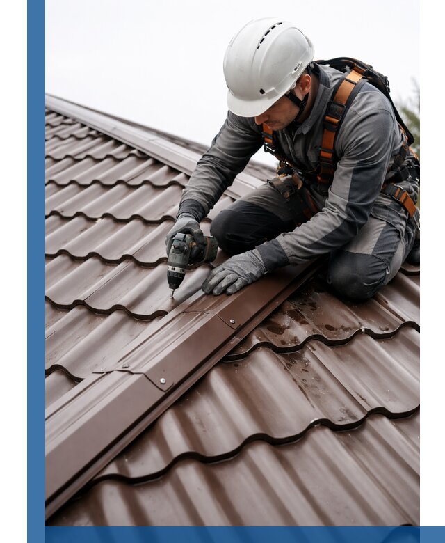 Ремонт металлочерепицы на крыше в Владимире профессионально