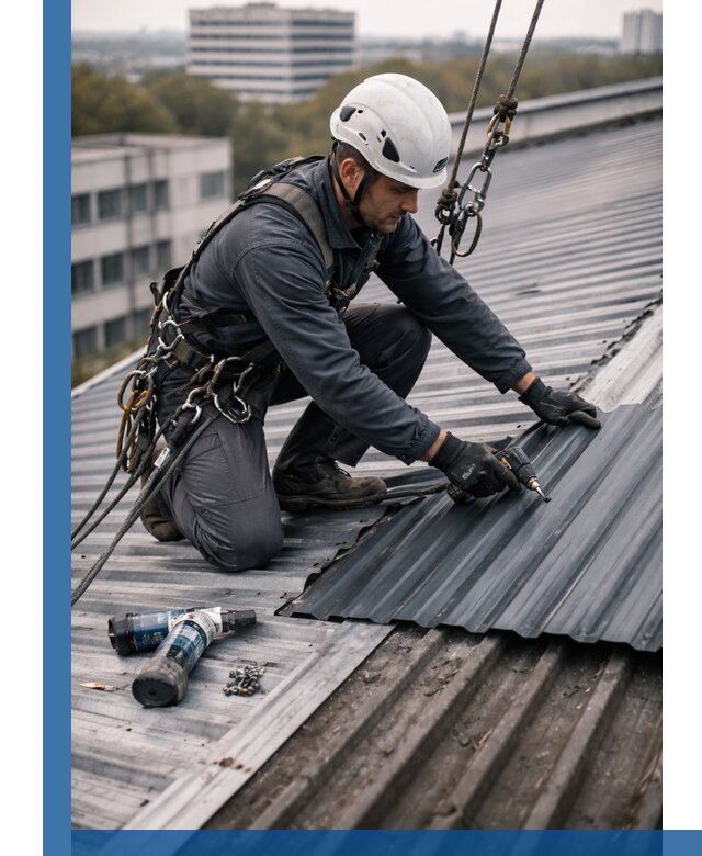 Ремонт профнастила на кровле в Владимире, работы под ключ