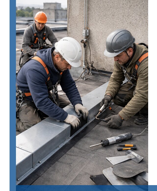 Ремонт кровельных примыканий в Владимире профессионально