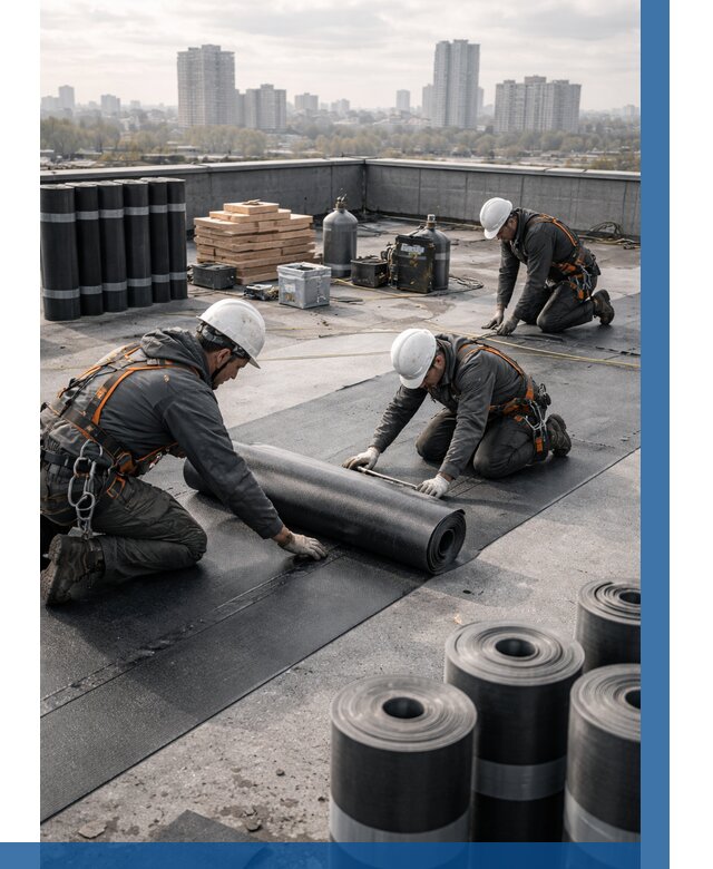 Монтаж мягкой кровли под ключ в Владимире от 467 р. | ВЫСОТНИК-Вдм