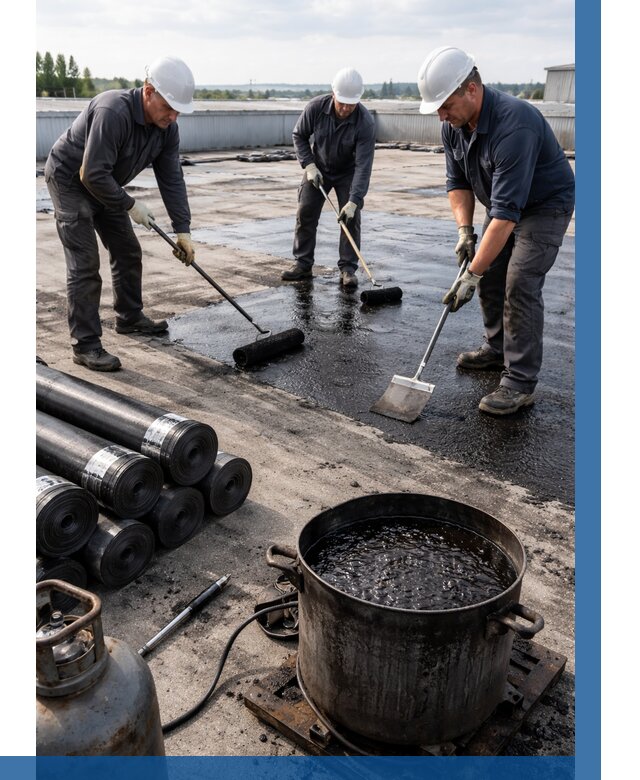 Гидроизоляция кровли мастикой в Владимире от 623 р. | ВЫСОТНИК-Вдм