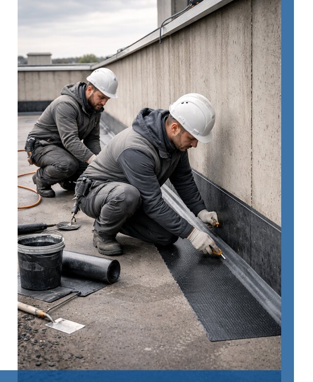 Гидроизоляция примыканий на кровле в Владимире от 934 р. | ВЫСОТНИК-Вдм