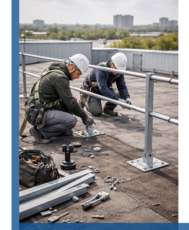 Монтаж кровельного ограждения в Владимире под ключ с гарантией