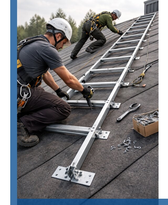 Профессиональный монтаж кровельной лестницы в Владимире под ключ