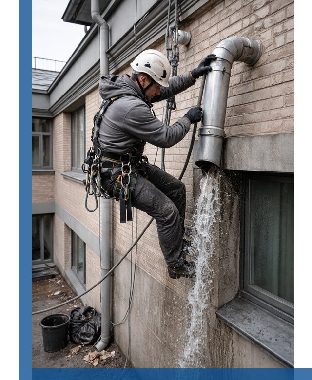 Профессиональная прочистка водосточных труб в Владимире с гарантией