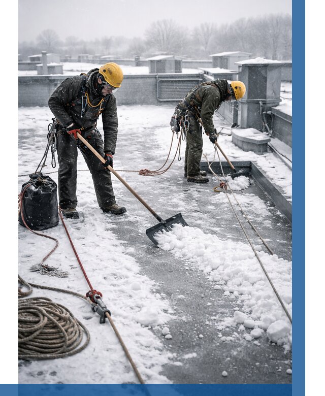 Очистка крыши от снега в Владимире от 7781 р. | ВЫСОТНИК-Вдм