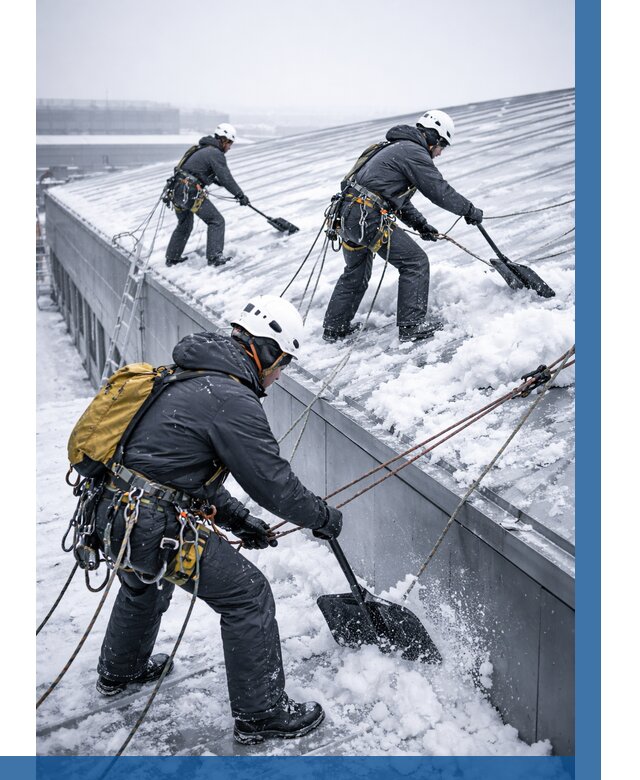 Очистка навесов от снега в Владимире от 4669 р. | ВЫСОТНИК-Вдм