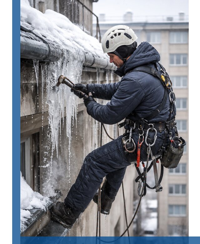 Удаление наледи и чистка водостоков в Владимире оперативно и безопасно