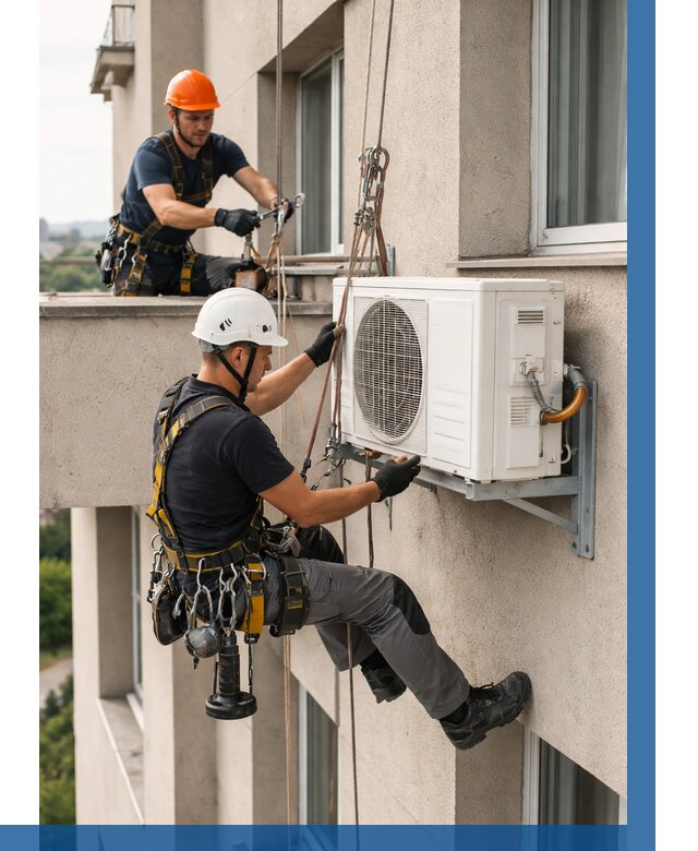 Монтаж внешнего блока кондиционера в Владимире от 6744 р. | ВЫСОТНИК-Вдм