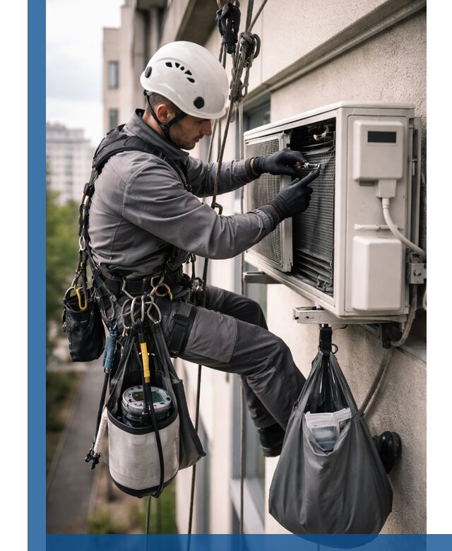 Обслуживание внешнего блока кондиционера в Владимире профессионально