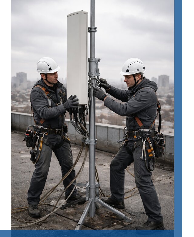 Монтаж антенн связи на крыше в Владимире от 8819 р. | ВЫСОТНИК-Вдм