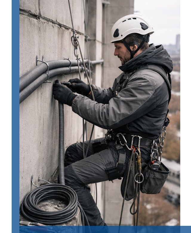 Профессиональный монтаж гофры для кабеля в Владимире с гарантией