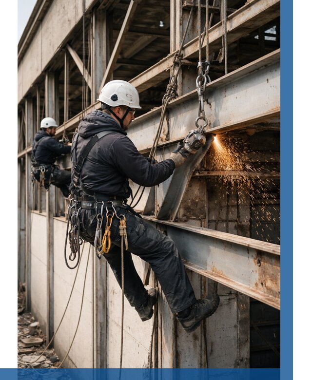 Демонтаж металлоконструкций на высоте в Владимире от 6744р. |ВЫСОТНИК-Вдм