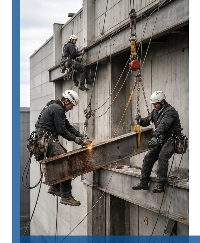 Демонтаж металлоконструкций на высоте в Владимире под ключ