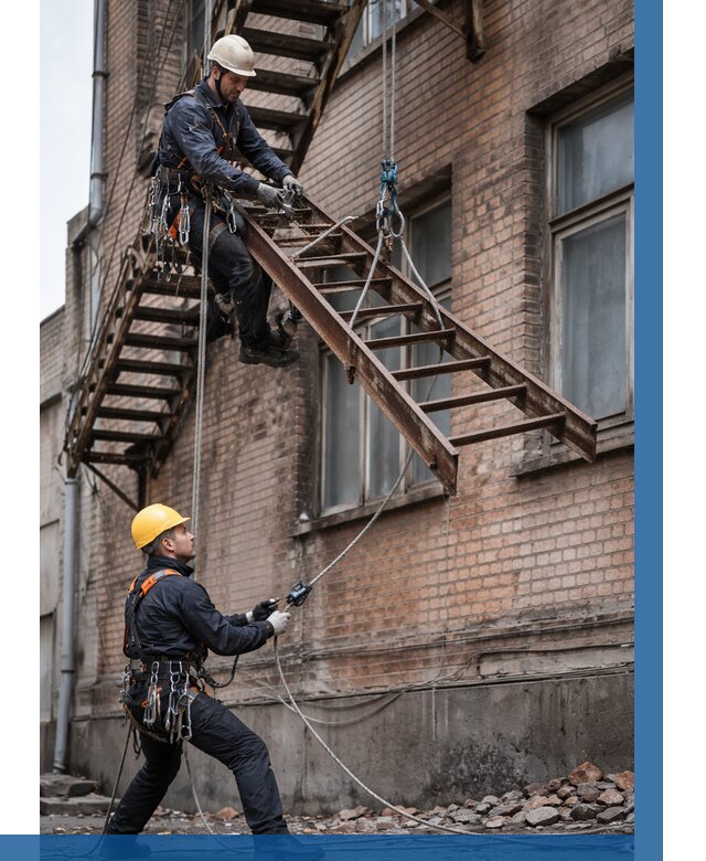 Демонтаж пожарной лестницы в Владимире от 12450 р. | ВЫСОТНИК-Вдм