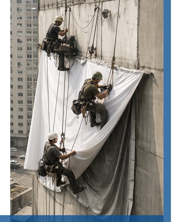 Замена баннерного полотна в Владимире от 6744 р. | ВЫСОТНИК-Вдм—заказать