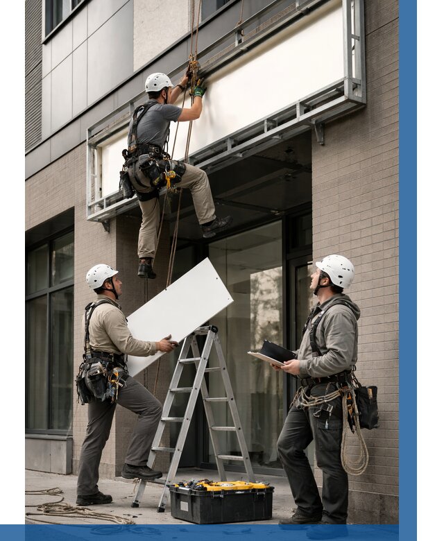 Монтаж светового короба в Владимире от 6744 р. | ВЫСОТНИК-Вдм