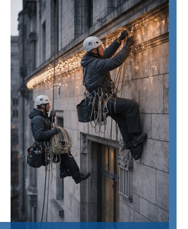 Монтаж новогодней иллюминации в Владимире от 8819 р. | ВЫСОТНИК-Вдм