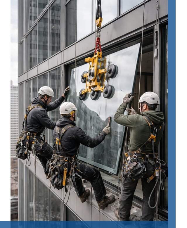 Фасадное остекление зданий под ключ в Владимире от 10375 р. | ВЫСОТНИК-Вдм