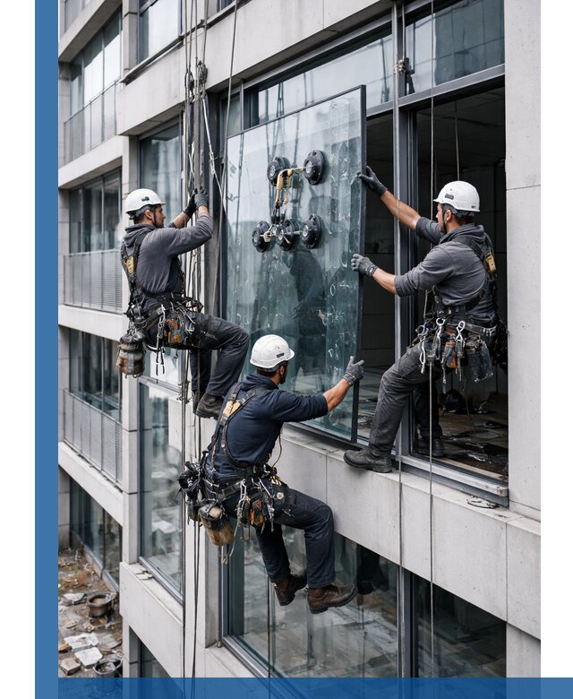 Фасадное остекление и монтаж витражей зданий в Владимире под ключ