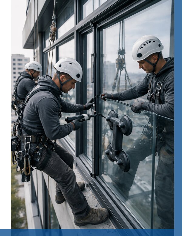 Витражное остекление зданий в Владимире от 3631 р. | ВЫСОТНИК-Вдм