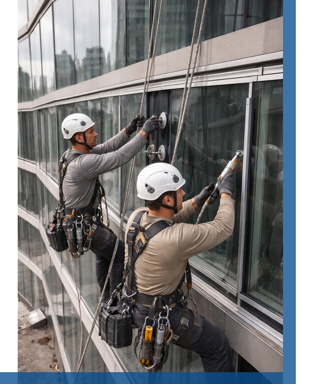 Радиусное остекление фасада в Владимире от 12450 р. | ВЫСОТНИК-Вдм