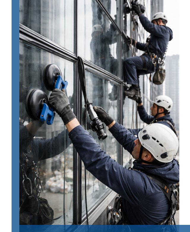 Радиусное остекление фасадов под ключ в Владимире с гарантиями